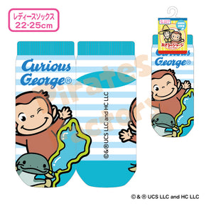 【おさるのジョージ】レディースソックス(滋賀限定/琵琶湖)