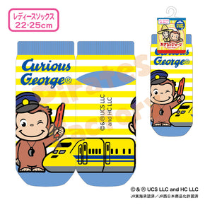 【おさるのジョージ】レディースソックス(東海・西日本限定/Class923Dr.Yellow)