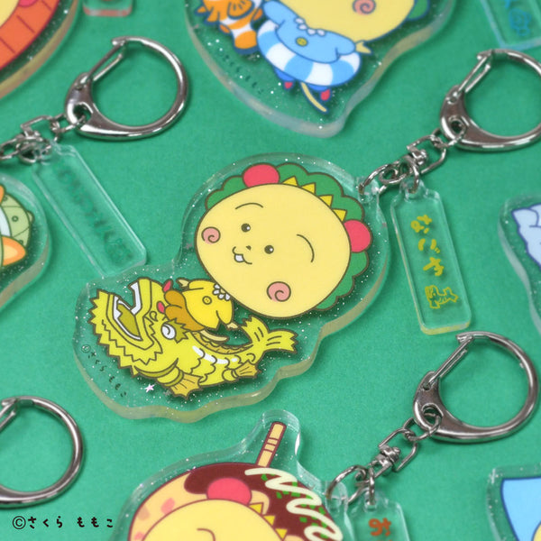 コジコジ】アクリルキーホルダー(大阪限定/たこ焼き) - 海賊バザール
