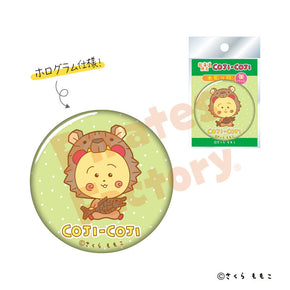 【コジコジ】缶バッジ(北海道限定/木彫り熊)