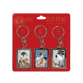 【ETCHING COLLECTION】 コレクションキーホルダー(喜多川歌麿 浮世絵/Vol.2)