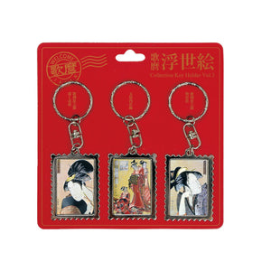 【ETCHING COLLECTION】 コレクションキーホルダー(喜多川歌麿 浮世絵/Vol.3)