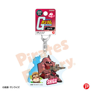 【機動戦士ガンダム】アクリルキーホルダー(滋賀限定/琵琶湖/シャア専用ザク)