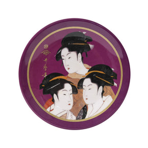※在庫限りで製造中止【豆皿屋】豆皿(浮世絵/歌麿当時三美人)