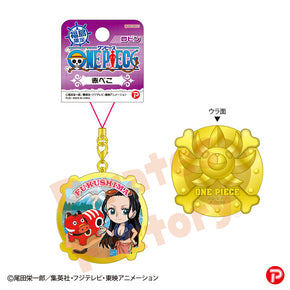 【ご当地 ONE PIECE】メタルキーホルダー(福島限定/赤べこ/ロビン)