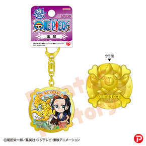 【ご当地 ONE PIECE】メタルキーホルダー(名古屋限定/金鯱/ロビン)