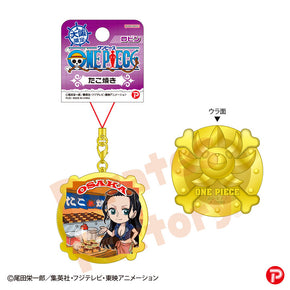 【ご当地 ONE PIECE】メタルキーホルダー(大阪限定 たこ焼き/ロビン)