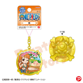 【ご当地 ONE PIECE】メタルキーホルダー(岡山限定 桃/ナミ)