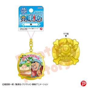 【ご当地 ONE PIECE】メタルキーホルダー(岡山限定 桃/フランキー)