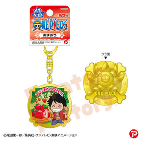 【ご当地 ONE PIECE】メタルキーホルダー(福岡限定/あまおう/ルフィ)