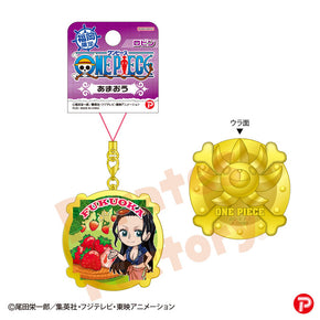 【ご当地 ONE PIECE】メタルキーホルダー(福岡限定/あまおう/ロビン)
