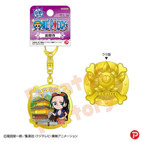【ご当地 ONE PIECE】メタルキーホルダー(京都限定 金閣寺)　ロビン