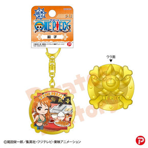 【ご当地 ONE PIECE】メタルキーホルダー(栃木限定 餃子)　ナミ