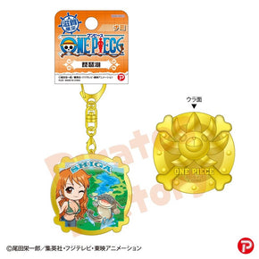 【ご当地 ONE PIECE】メタルキーホルダー(滋賀限定 琵琶湖)　ナミ
