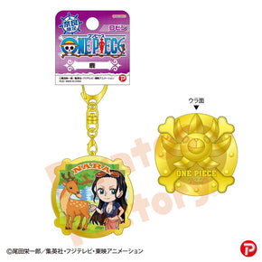 【ご当地 ONE PIECE】メタルキーホルダー(奈良限定 鹿)　ロビン