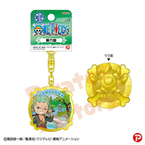 【ご当地 ONE PIECE】メタルキーホルダー(金沢限定 兼六園)　ゾロ