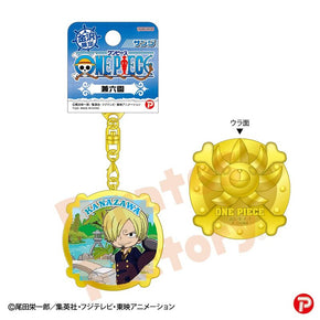 【ご当地 ONE PIECE】メタルキーホルダー(金沢限定 兼六園)　サンジ