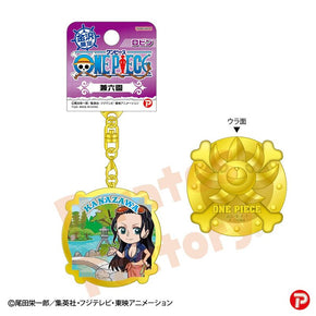 【ご当地 ONE PIECE】メタルキーホルダー(金沢限定 兼六園)　ロビン