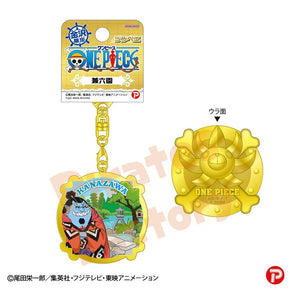【ご当地 ONE PIECE】メタルキーホルダー(金沢限定 兼六園)　ジンベエ