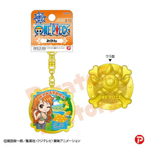 【ご当地 ONE PIECE】メタルキーホルダー(和歌山限定 みかん)　ナミ