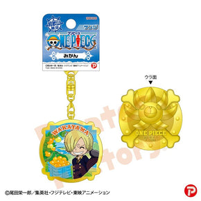 【ご当地 ONE PIECE】メタルキーホルダー(和歌山限定 みかん)　サンジ